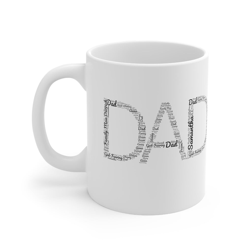 Dad Word Art Definition Custom - Mug -  11oz -  Trini-T Ministries