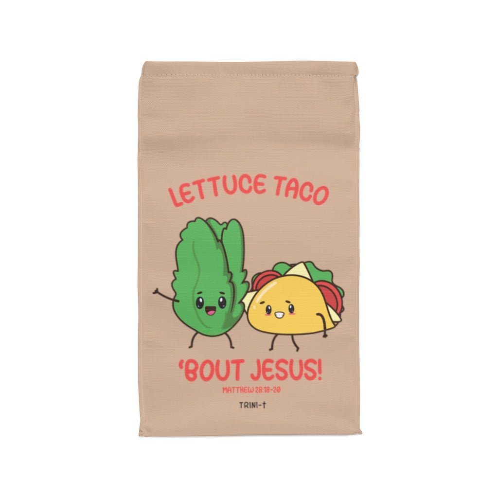 Lettuce Taco - Thermal Lunch Bag -  11.75'' × 7.25'' × 4.75'' -  Trini-T Ministries