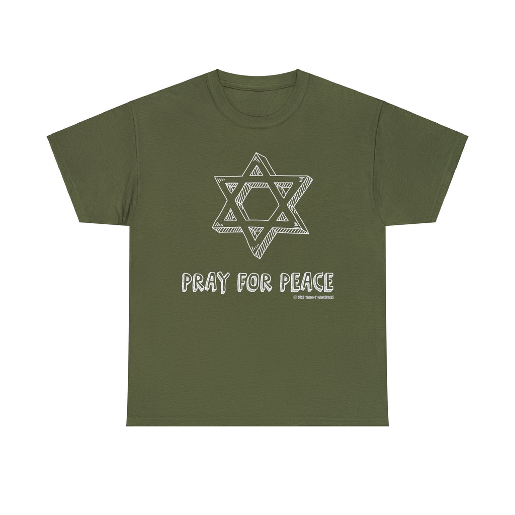 Pray for Peace - T -  Light Pink / S, Navy / S, Royal / S, Sport Grey / S, White / S, Black / S, Military Green / S, Light Pink / M, Navy / M, Royal / M -  Trini-T Ministries