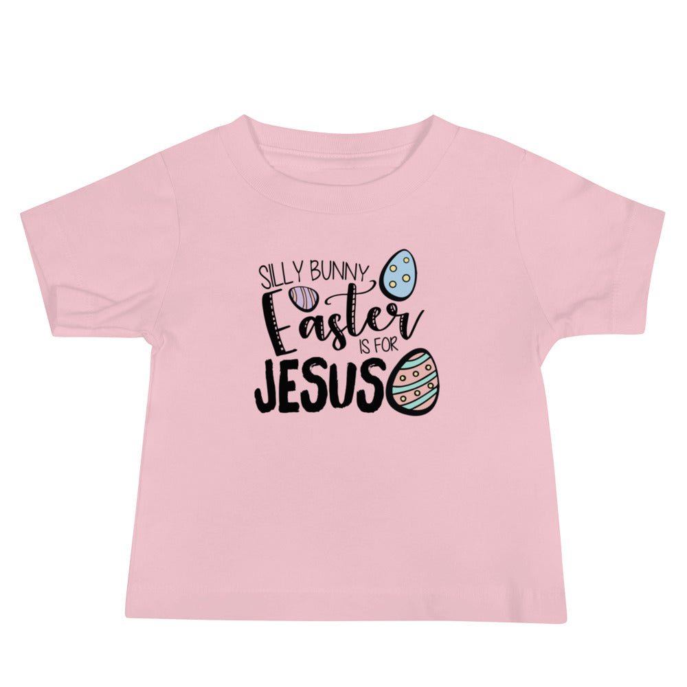 Silly Bunny - Baby’s T -  Heather Columbia Blue / 6-12m, Heather Columbia Blue / 12-18m, Heather Columbia Blue / 18-24m, Pink / 6-12m, Pink / 12-18m, Pink / 18-24m, White / 6-12m, White / 12-18m, White / 18-24m -  Trini-T Ministries