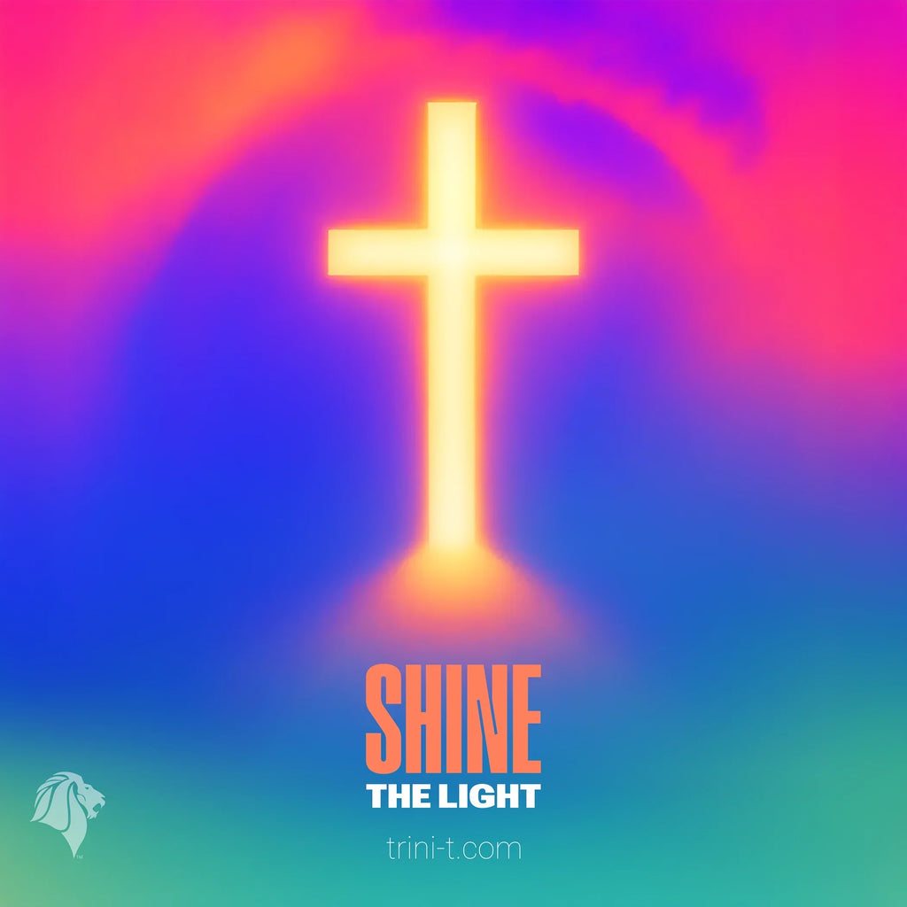 Glowing cross of light artwork for Christian devotional blog post on John 1:5, illustrating the light of Christ shining in the darkness.