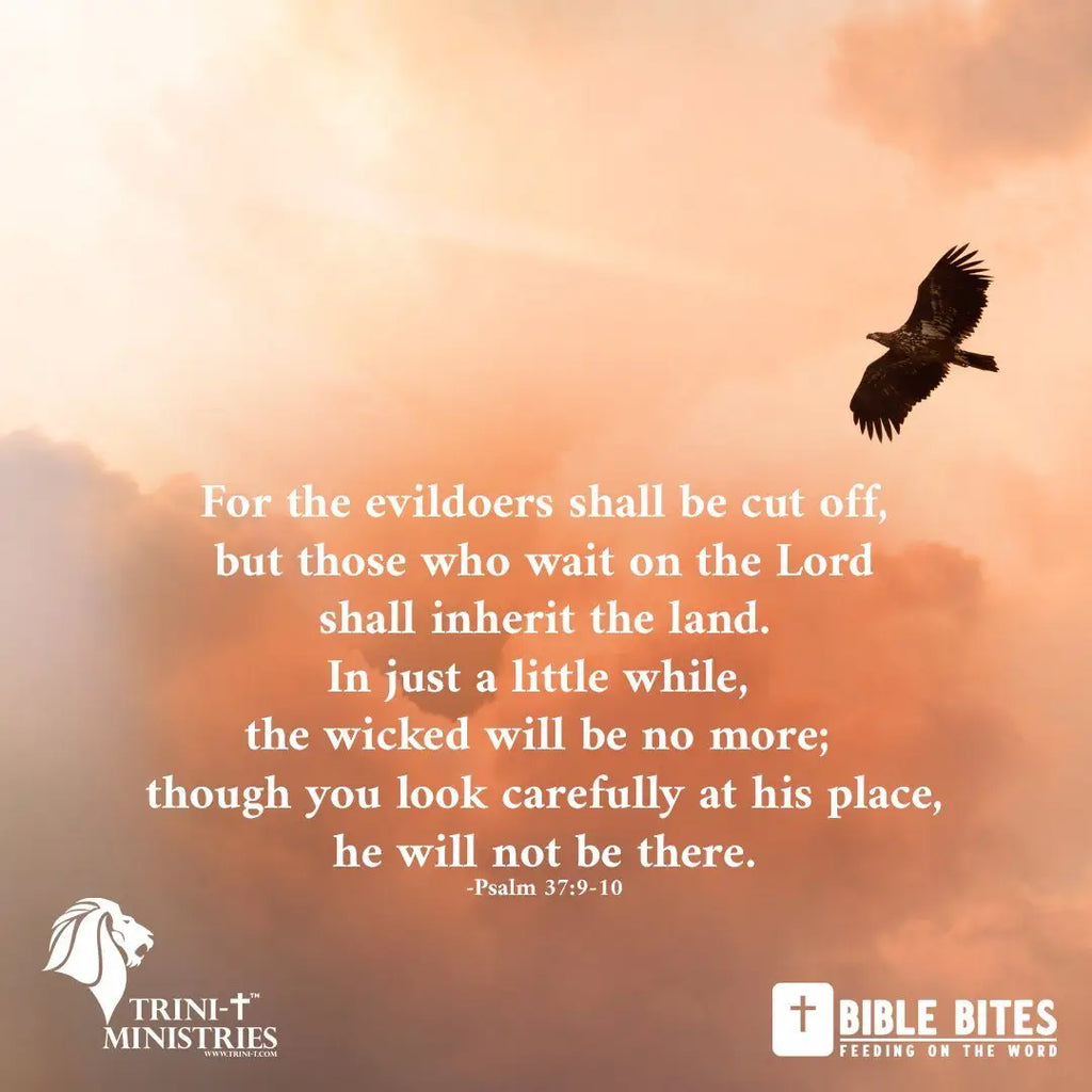 Bible Bites - Psalm 37:9-10 - Trini-T Ministries