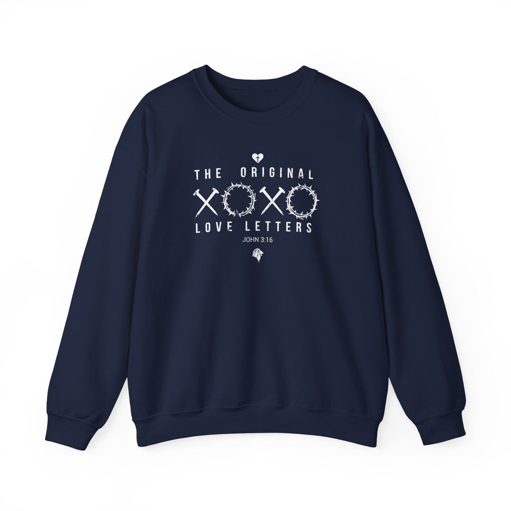 Original Love Letters - Sweatshirt -  S / Navy, S / Sand, S / Sport Grey, S / White, S / Black, M / Navy, M / Sand, M / Sport Grey, M / White, M / Black -  Trini-T Ministries