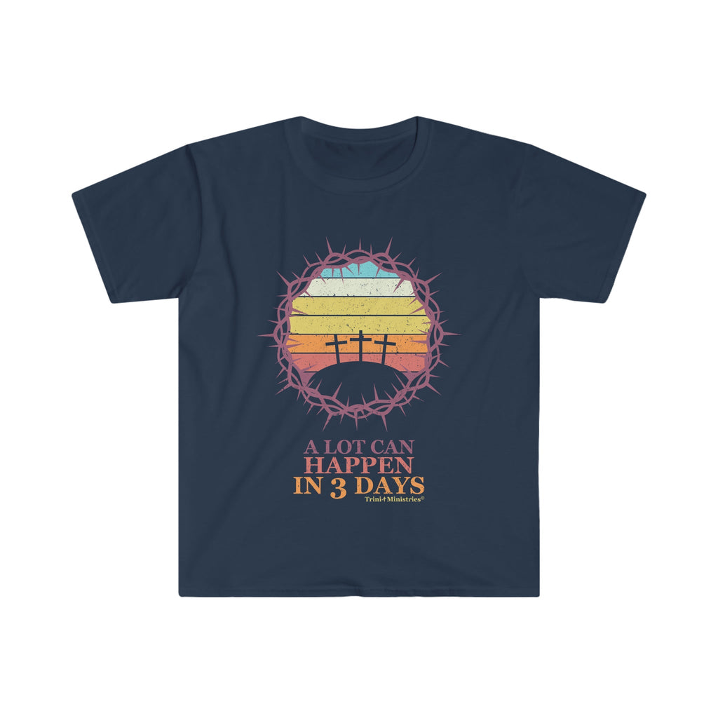 3 Days - T-shirt - Navy / S - T-Shirt