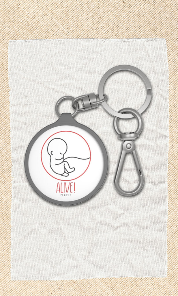 Alive! - Keyring Tag -  One size / Grey -  Trini-T Ministries