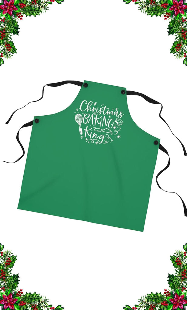 Baking King (Green) - Apron -  One Size -  Trini-T Ministries