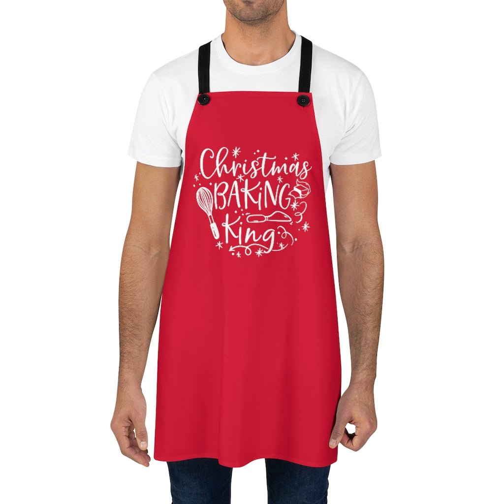 Baking King (Red) - Apron -  One Size -  Trini-T Ministries