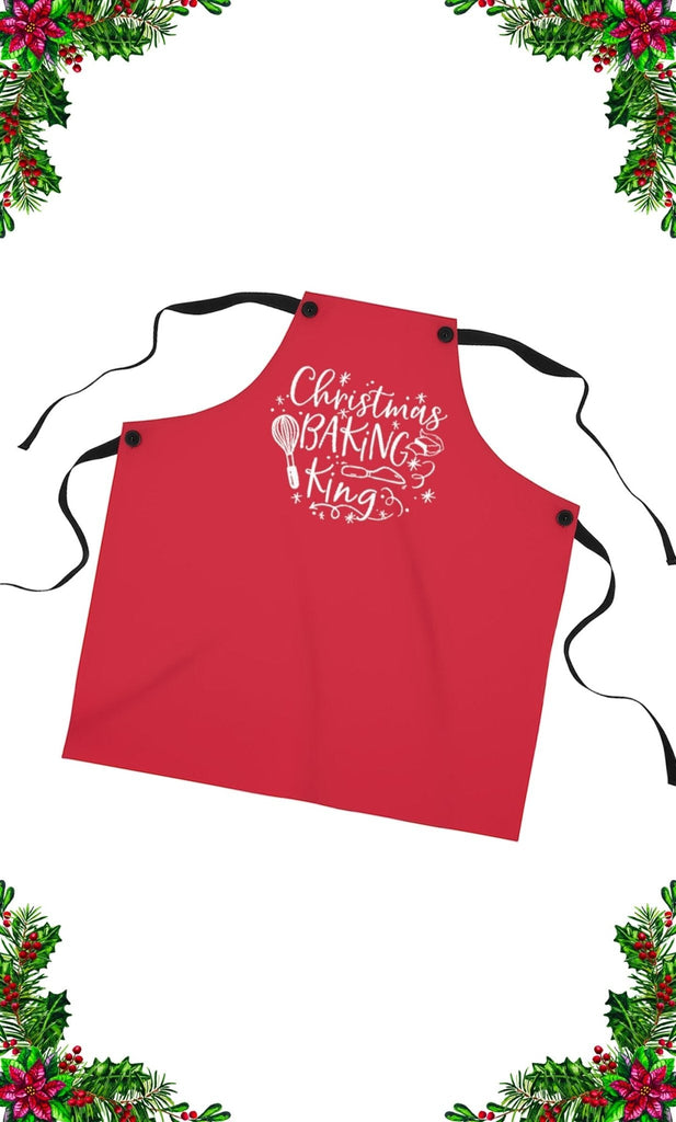 Baking King (Red) - Apron -  One Size -  Trini-T Ministries