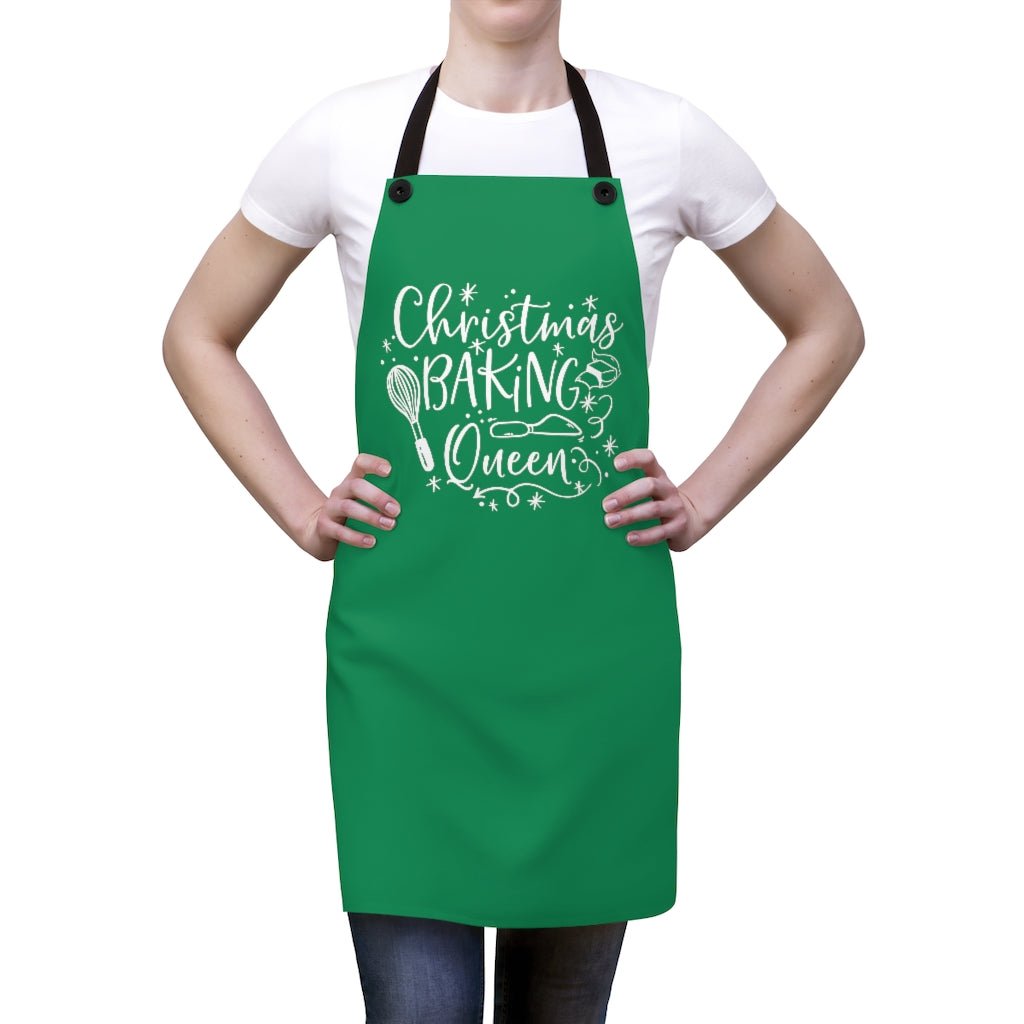 Baking Queen (Green) - Apron -  One Size -  Trini-T Ministries