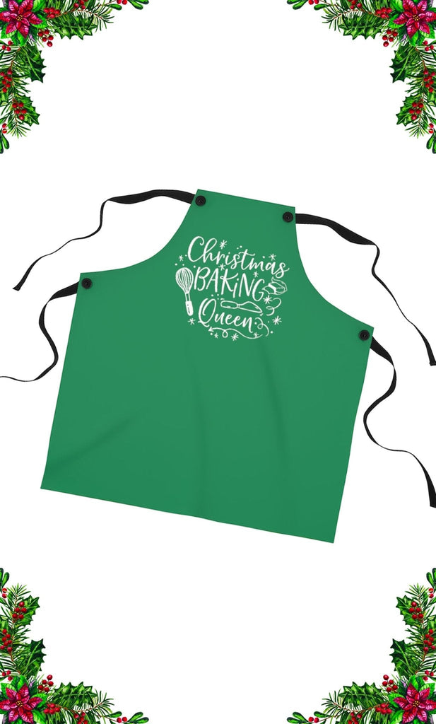 Baking Queen (Green) - Apron -  One Size -  Trini-T Ministries