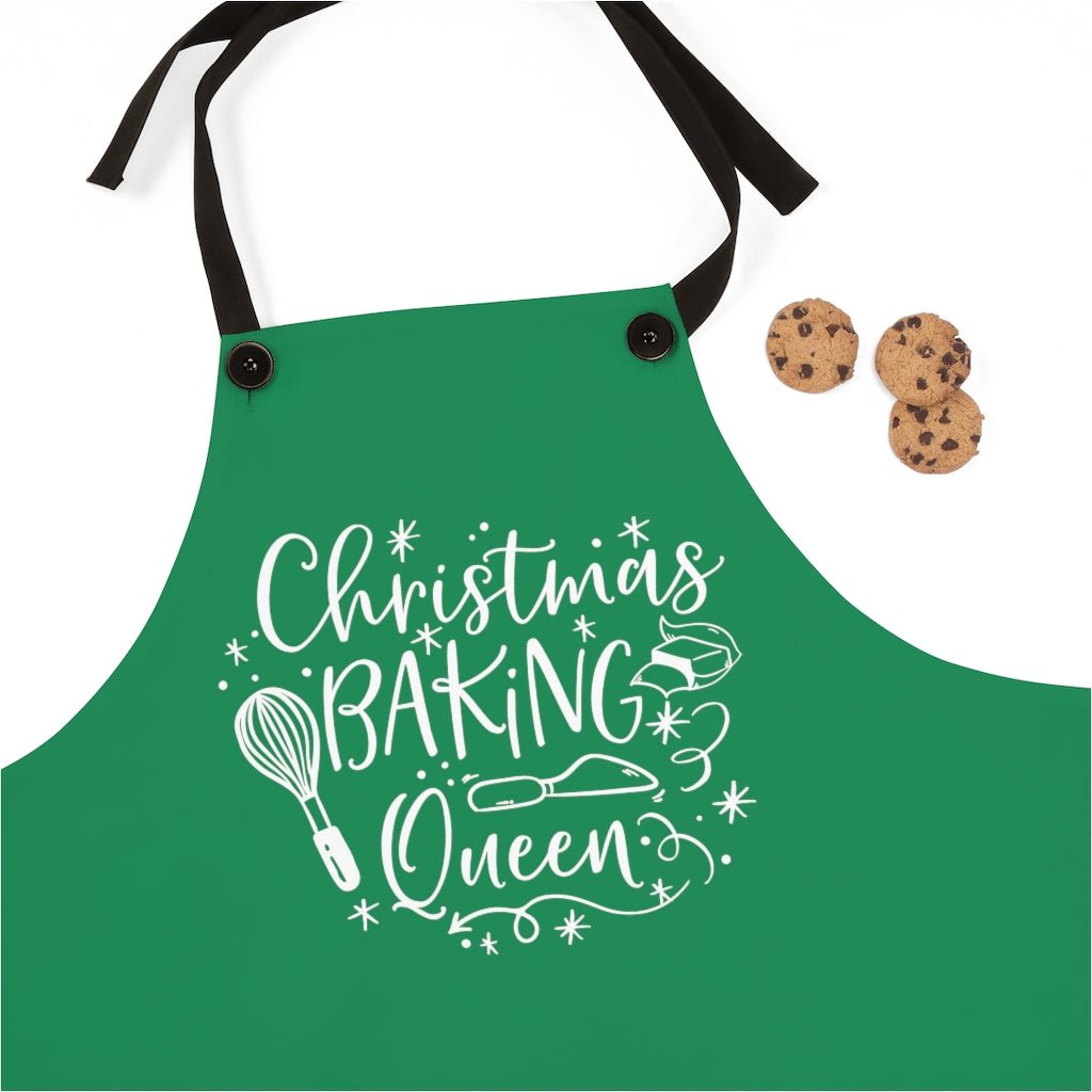 Baking Queen (Green) - Apron -  One Size -  Trini-T Ministries