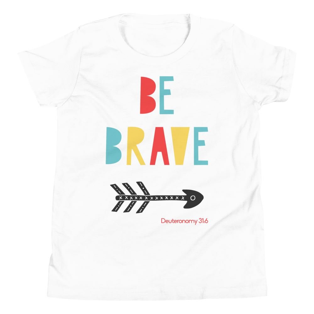 Be Brave - Kid’s T -  Kelly / S, Kelly / M, Kelly / L, Kelly / XL, Athletic Heather / S, Athletic Heather / M, Athletic Heather / L, Athletic Heather / XL, True Royal / S, True Royal / M -  Trini-T Ministries