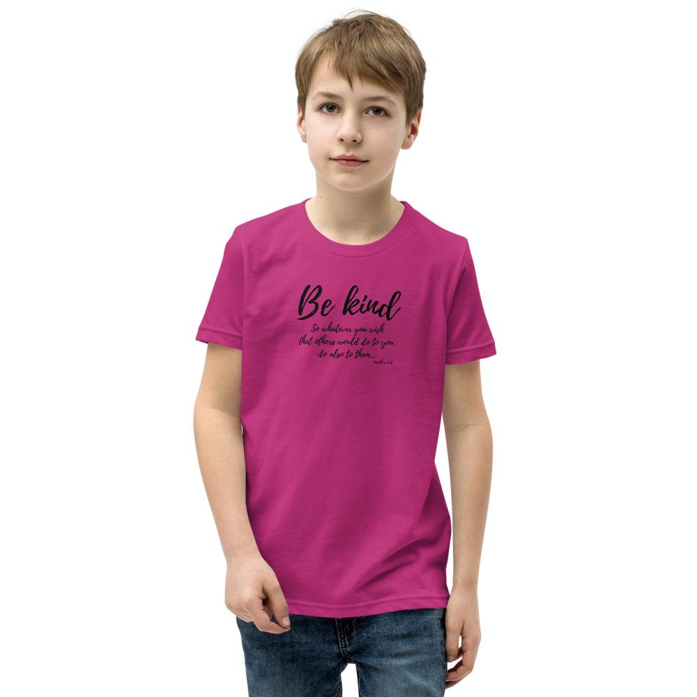 Be Kind - Kid’s T -  Kelly / S, Kelly / M, Kelly / L, Kelly / XL, Athletic Heather / S, Athletic Heather / M, Athletic Heather / L, Athletic Heather / XL, True Royal / S, True Royal / M -  Trini-T Ministries