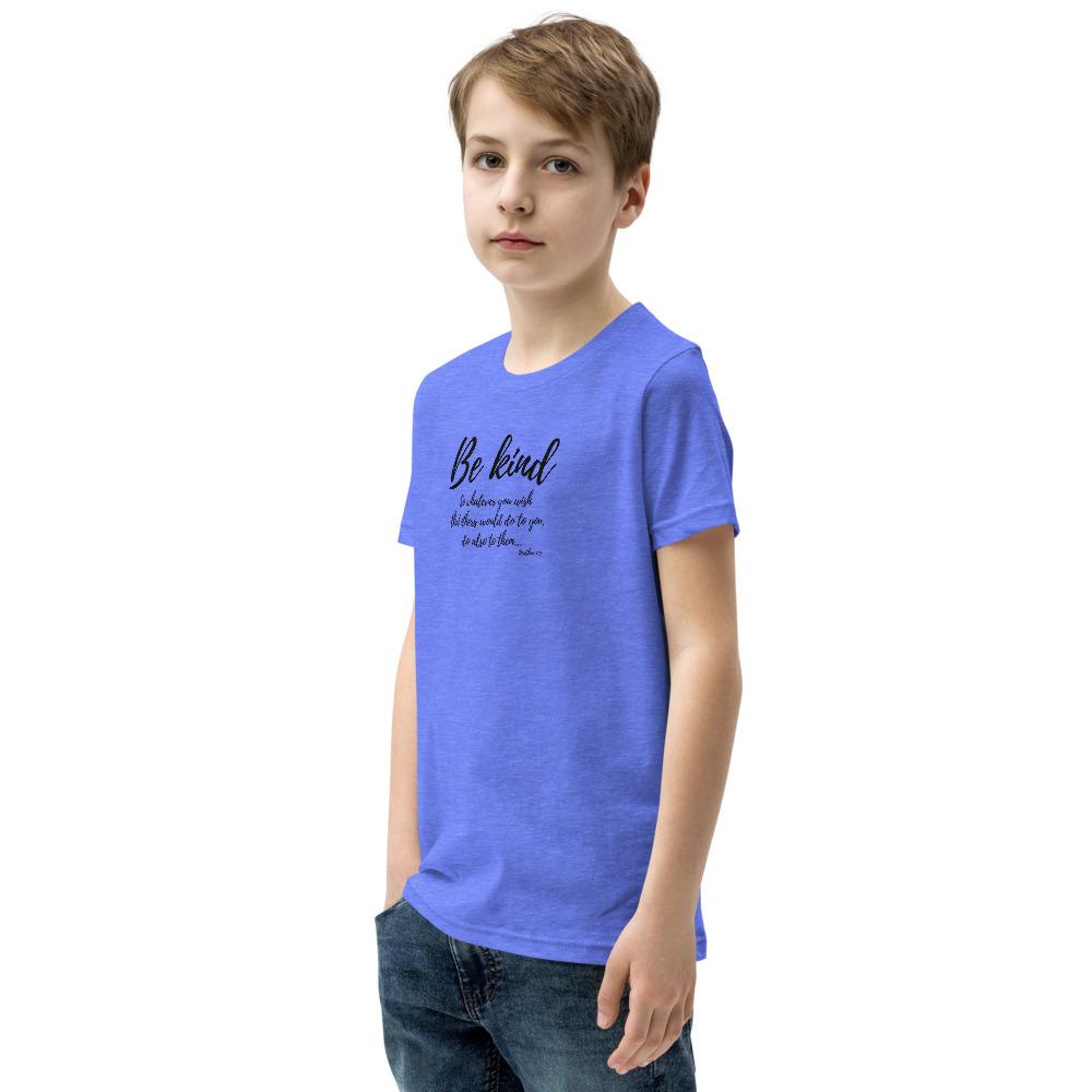 Be Kind - Kid’s T -  Kelly / S, Kelly / M, Kelly / L, Kelly / XL, Athletic Heather / S, Athletic Heather / M, Athletic Heather / L, Athletic Heather / XL, True Royal / S, True Royal / M -  Trini-T Ministries