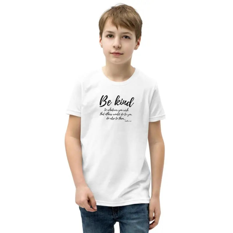 Be Kind - Kid’s T -  Kelly / S, Kelly / M, Kelly / L, Kelly / XL, Athletic Heather / S, Athletic Heather / M, Athletic Heather / L, Athletic Heather / XL, True Royal / S, True Royal / M -  Trini-T Ministries