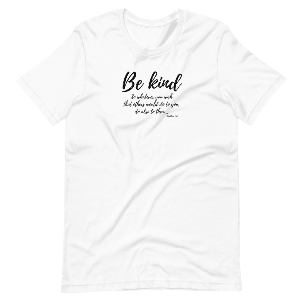 Be Kind - Men’s T -  White / XS, White / S, White / M, White / L, White / XL, White / 2XL, White / 3XL, Leaf / S, Leaf / M, Leaf / L -  Trini-T Ministries