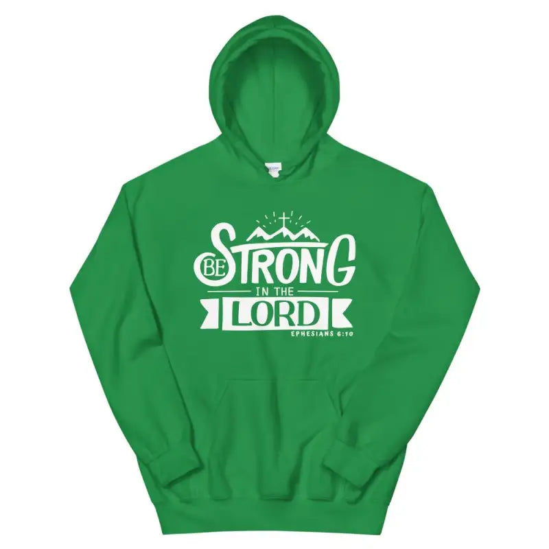 Be Strong In The Lord - Hoodie -  Black / S, Black / M, Black / L, Black / XL, Black / 2XL, Black / 3XL, Black / 4XL, Black / 5XL, Navy / S, Navy / M -  Trini-T Ministries