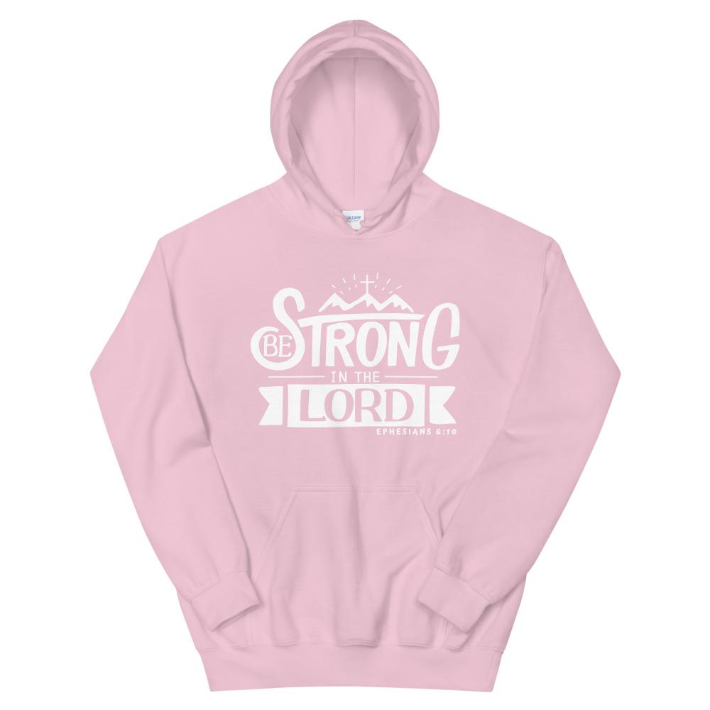 Be Strong In The Lord - Hoodie -  Black / S, Black / M, Black / L, Black / XL, Black / 2XL, Black / 3XL, Black / 4XL, Black / 5XL, Navy / S, Navy / M -  Trini-T Ministries