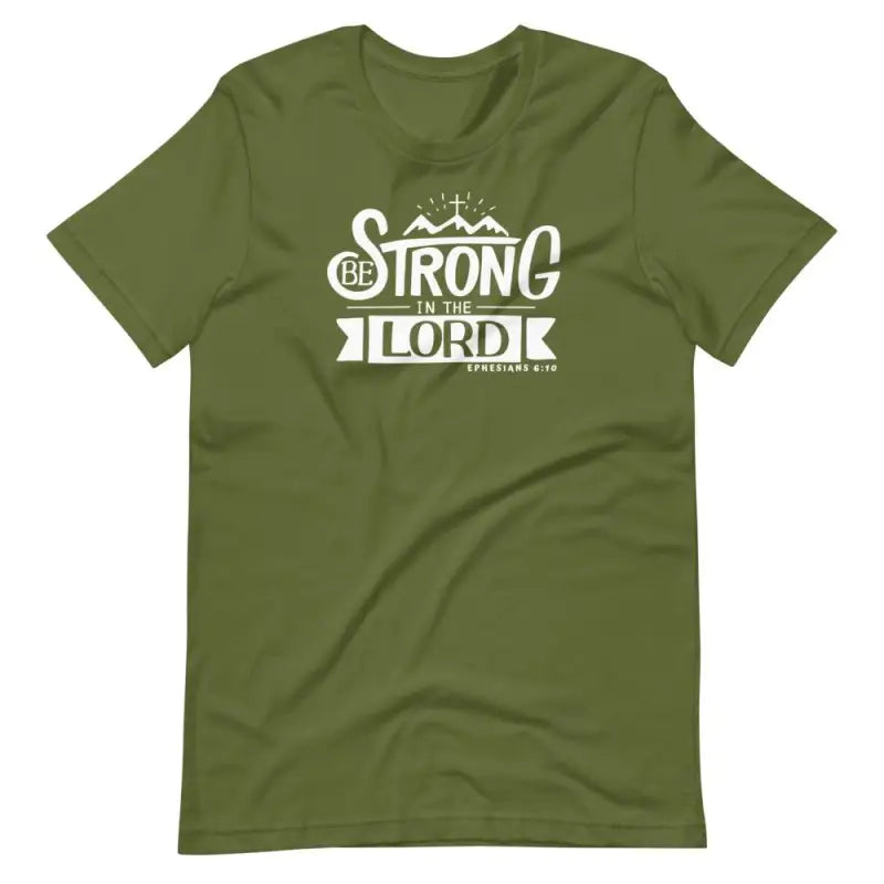 Be Strong In The Lord - Men’s T -  Black / XS, Black / S, Black / M, Black / L, Black / XL, Black / 2XL, Black / 3XL, Black / 4XL, Navy / XS, Navy / S -  Trini-T Ministries