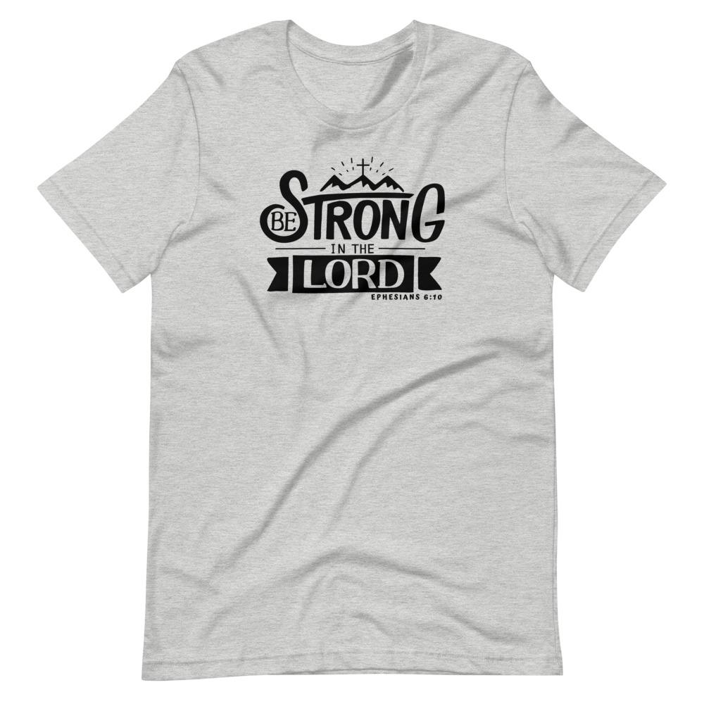 Be Strong In The Lord - Women’s T -  Black / XS, Black / S, Black / M, Black / L, Black / XL, Black / 2XL, Black / 3XL, Black / 4XL, Navy / XS, Navy / S -  Trini-T Ministries