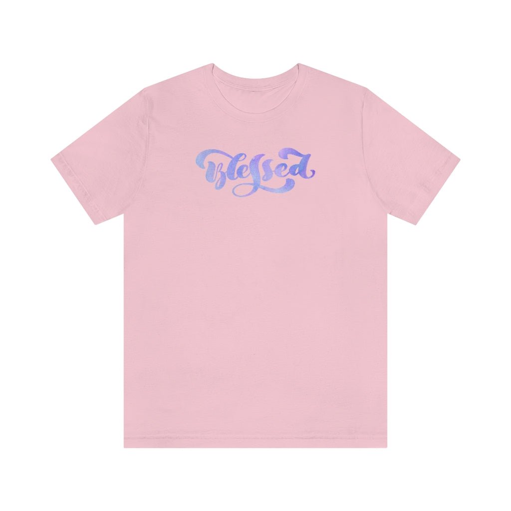 Blessed - Women's T -  Pink / S, Pink / M, Pink / L, Pink / XL, Pink / 2XL, Pink / 3XL, Aqua / S, Black / S, Navy / S, White / S -  Trini-T Ministries