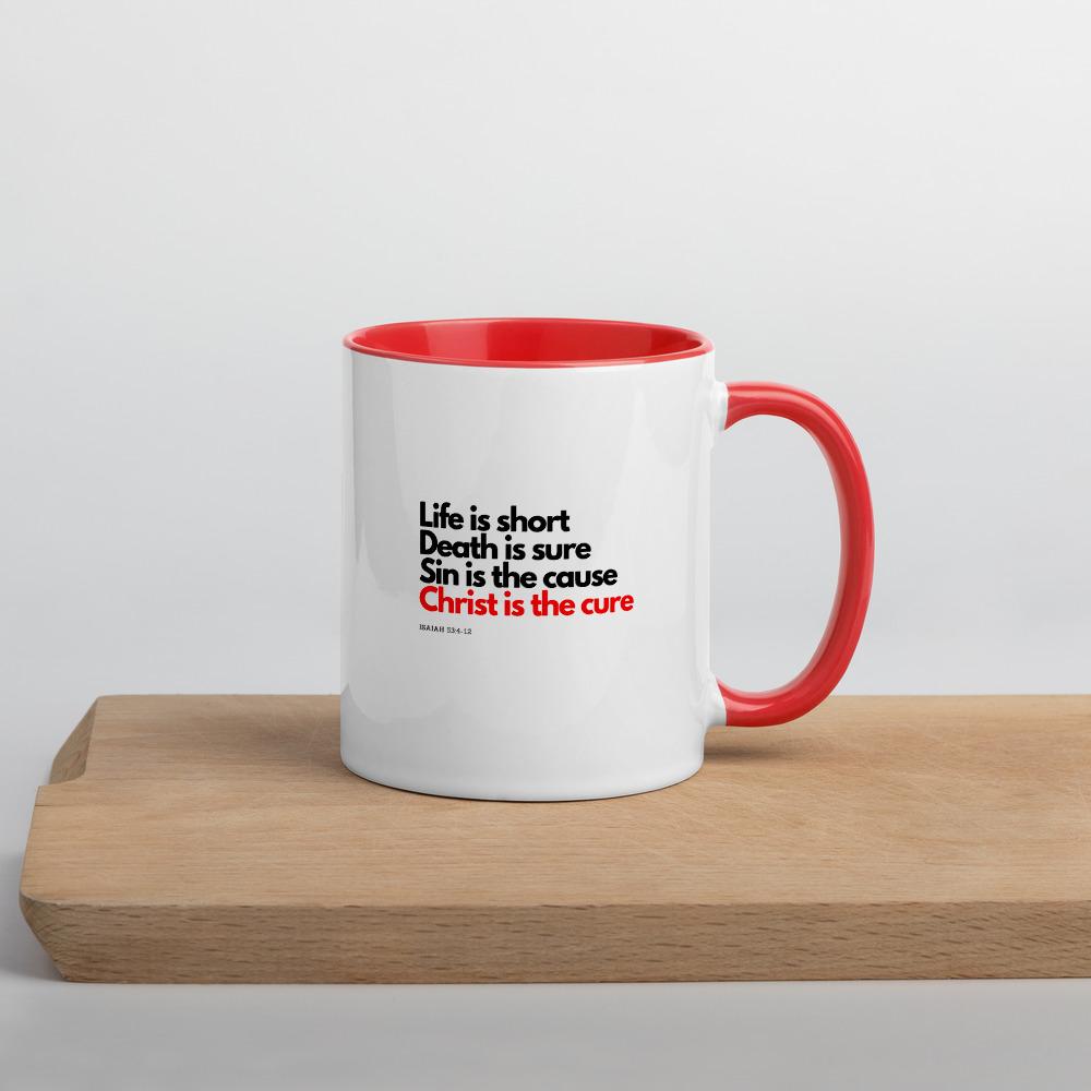 Christ Is The Cure - Mug -  Black, Red -  Trini-T Ministries