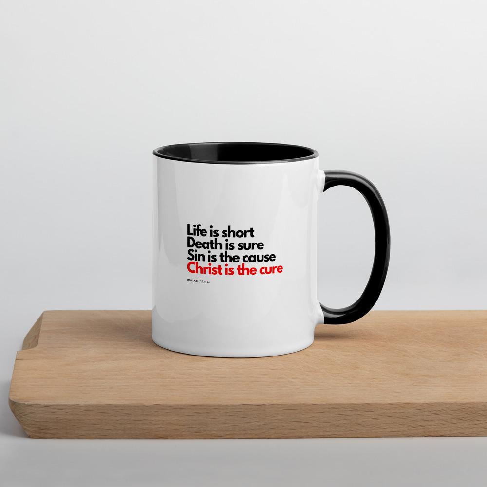 Christ Is The Cure - Mug -  Black, Red -  Trini-T Ministries