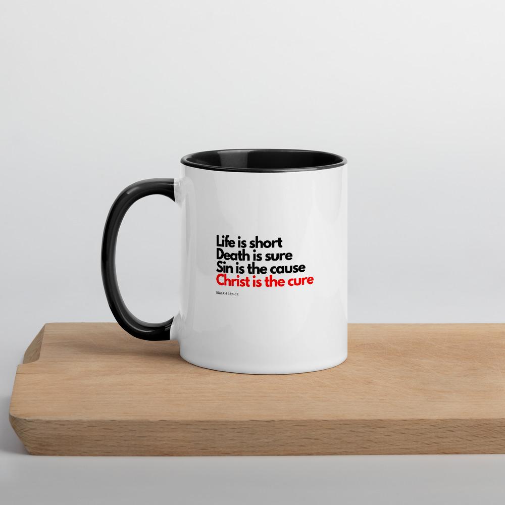 Christ Is The Cure - Mug -  Black, Red -  Trini-T Ministries