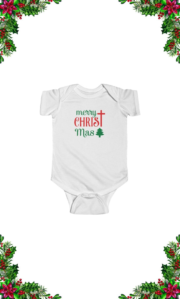 CHRIST-mas - Baby's One Piece -  White / 12M, White / 18M, White / 24M, White / 6M -  Trini-T Ministries