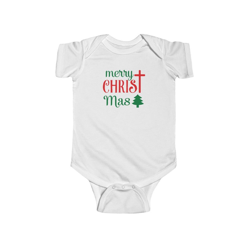 CHRIST-mas - Baby's One Piece -  White / 12M, White / 18M, White / 24M, White / 6M -  Trini-T Ministries