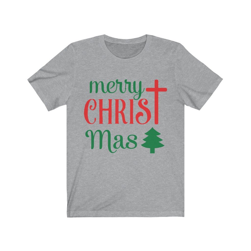 CHRIST-mas - T -  Pink / L, Athletic Heather / S, Black / S, Navy / S, Pink / S, Turquoise / S, White / S, Heather Ice Blue / S, Athletic Heather / M, Black / M -  Trini-T Ministries