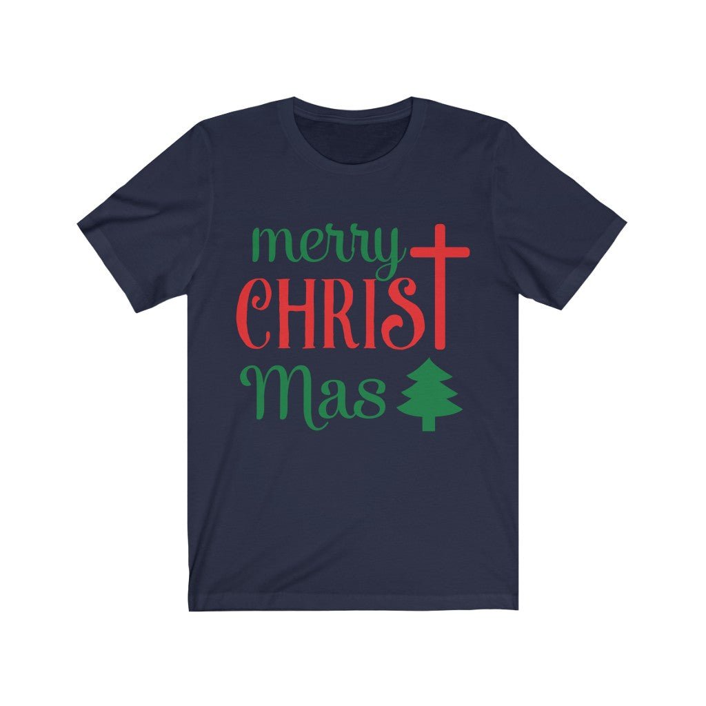 CHRIST-mas - T -  Pink / L, Athletic Heather / S, Black / S, Navy / S, Pink / S, Turquoise / S, White / S, Heather Ice Blue / S, Athletic Heather / M, Black / M -  Trini-T Ministries