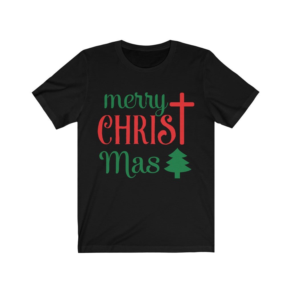 CHRIST-mas - T -  Pink / L, Athletic Heather / S, Black / S, Navy / S, Pink / S, Turquoise / S, White / S, Heather Ice Blue / S, Athletic Heather / M, Black / M -  Trini-T Ministries