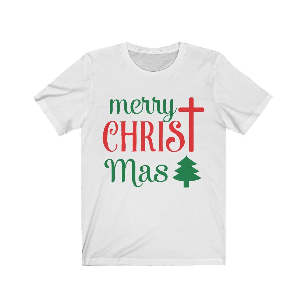 CHRIST-mas - T -  Pink / L, Athletic Heather / S, Black / S, Navy / S, Pink / S, Turquoise / S, White / S, Heather Ice Blue / S, Athletic Heather / M, Black / M -  Trini-T Ministries