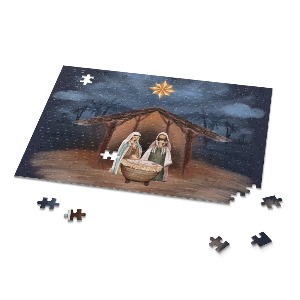 120-Piece Christian Nativity Puzzle - Celebrate the True Meaning of Christmas, Featuring Mary, Joseph, and Baby Jesus in the Manger