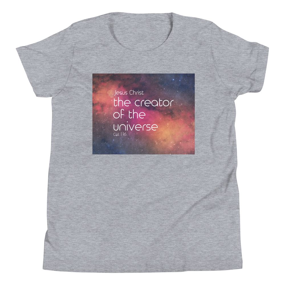 Creator of the Universe - Kid’s T -  Black / S, Black / M, Black / L, Black / XL, Heather Forest / S, Heather Forest / M, Heather Forest / L, Heather Forest / XL, Navy / S, Navy / M -  Trini-T Ministries