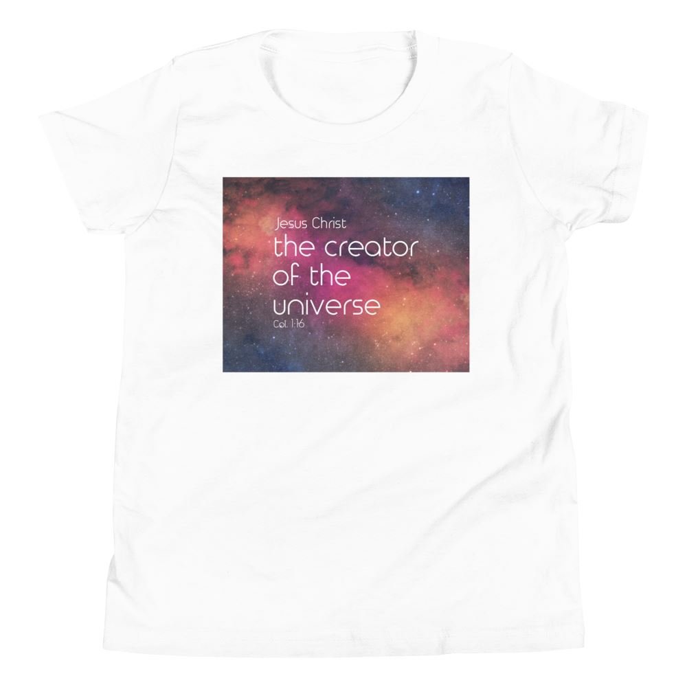 Creator of the Universe - Kid’s T -  Black / S, Black / M, Black / L, Black / XL, Heather Forest / S, Heather Forest / M, Heather Forest / L, Heather Forest / XL, Navy / S, Navy / M -  Trini-T Ministries