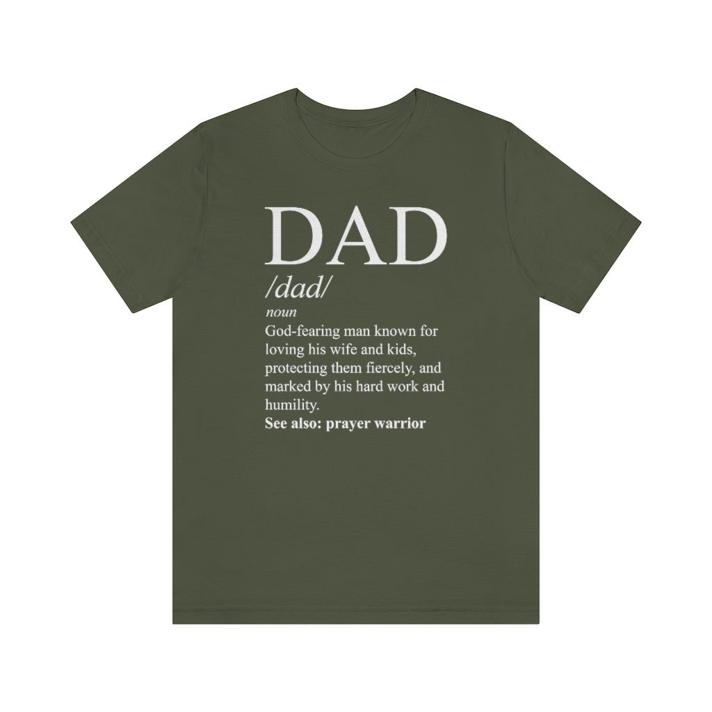 Dad - Men's T -  White / S, White / M, White / L, White / XL, White / 2XL, White / 3XL, Black / S, Navy / S, Black / M, Navy / M -  Trini-T Ministries