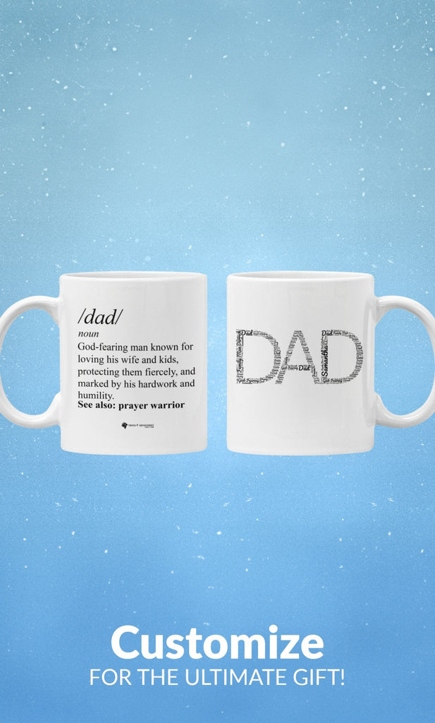 Dad Word Art Definition Custom - Mug -  11oz -  Trini-T Ministries