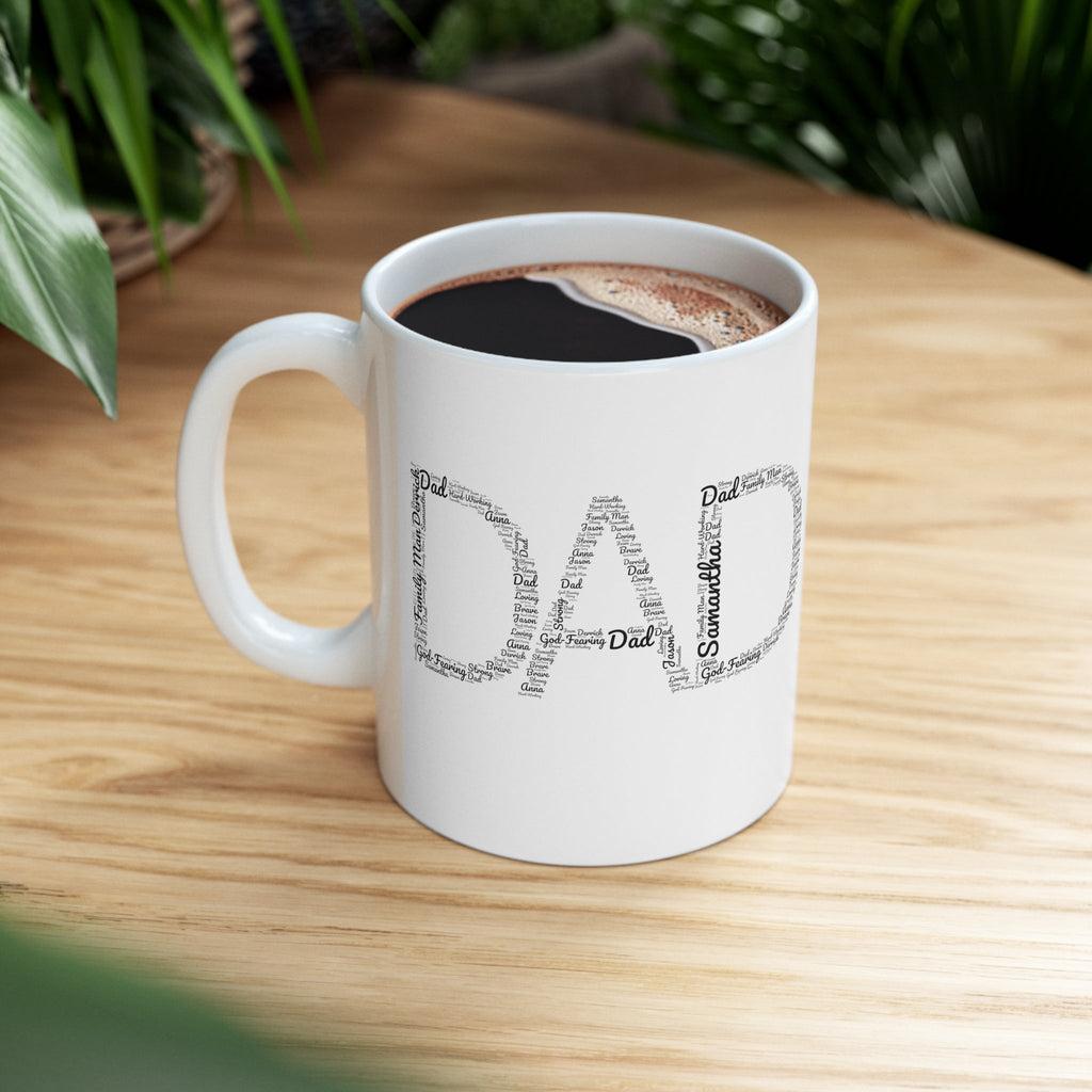 Dad Word Art Definition Custom - Mug -  11oz -  Trini-T Ministries