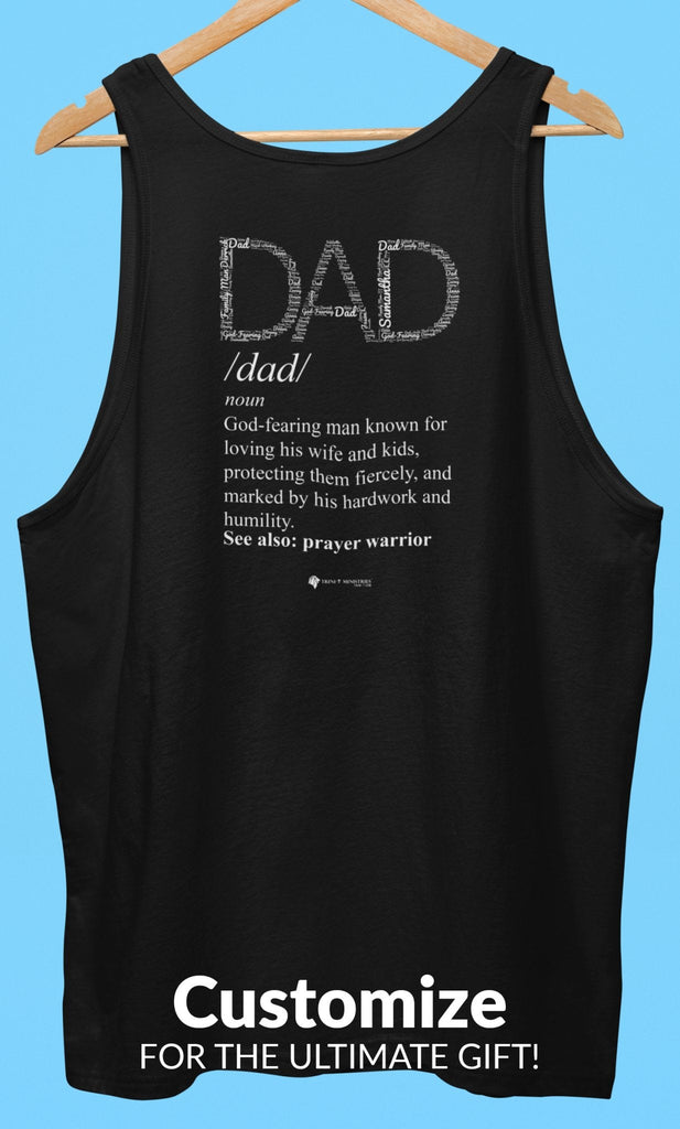 Dad Word Art Definition Custom - Tank -  XS / Black, XS / White, XS / Navy, S / Black, S / White, S / Navy, M / Black, M / White, M / Navy, L / Black -  Trini-T Ministries