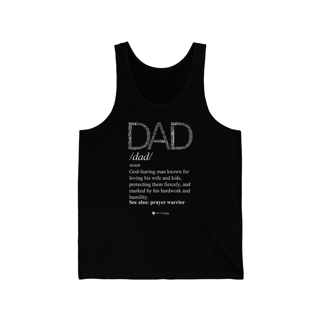 Dad Word Art Definition Custom - Tank -  XS / Black, XS / White, XS / Navy, S / Black, S / White, S / Navy, M / Black, M / White, M / Navy, L / Black -  Trini-T Ministries