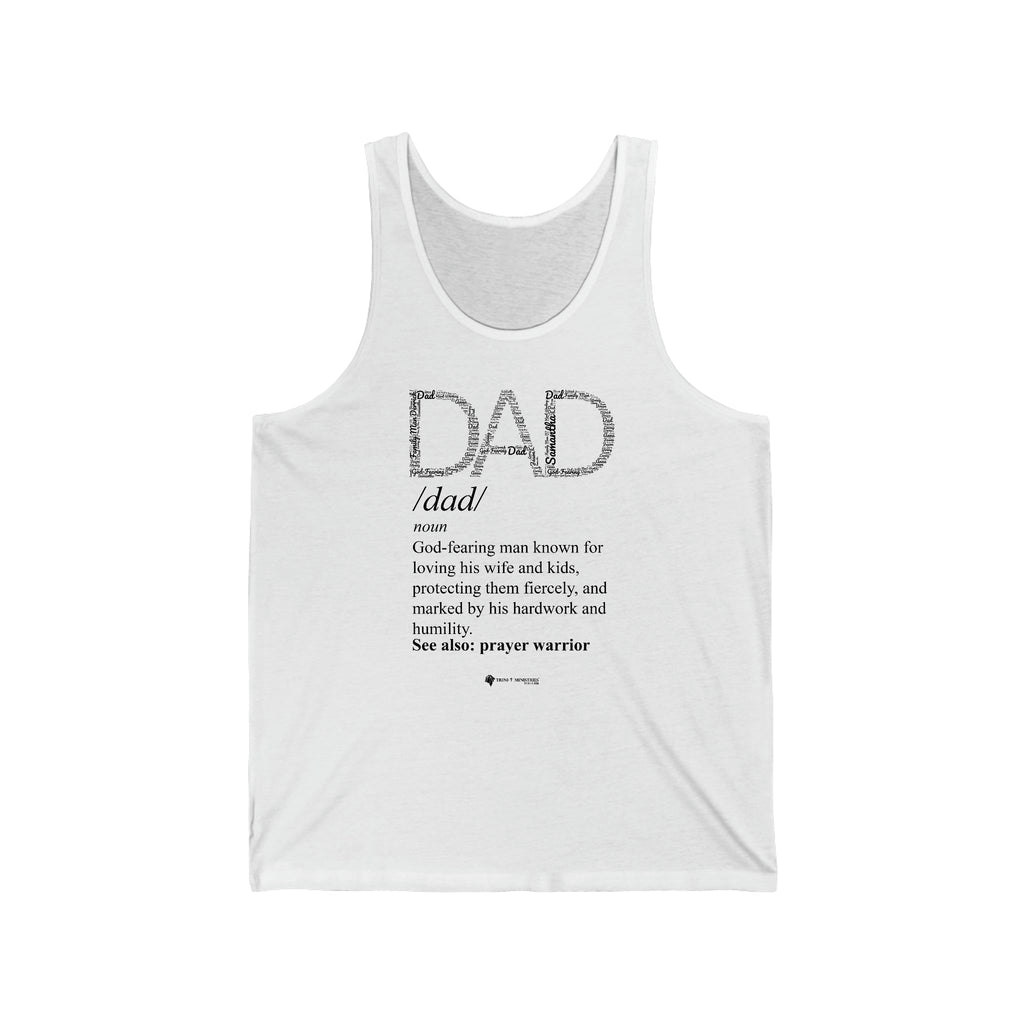 Dad Word Art Definition Custom - Tank -  XS / Black, XS / White, XS / Navy, S / Black, S / White, S / Navy, M / Black, M / White, M / Navy, L / Black -  Trini-T Ministries