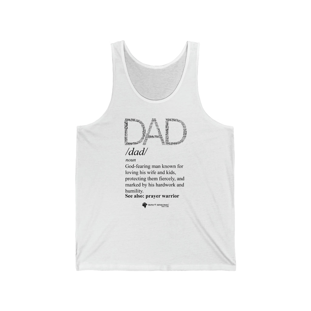 Dad Word Art Definition -Tank -  XS / Black, XS / White, XS / Navy, S / Black, S / White, S / Navy, M / Black, M / White, M / Navy, L / Black -  Trini-T Ministries