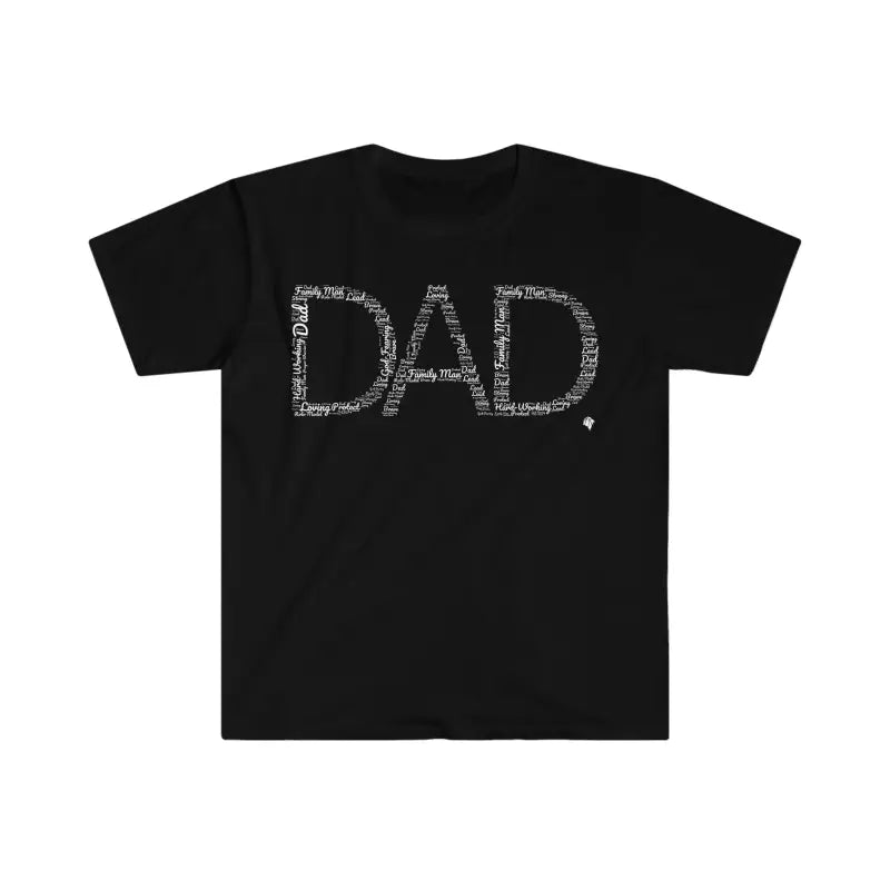 Dad Word Art - T -  Navy / S, Red / S, Royal / S, White / S, Black / S, Military Green / S, Navy / M, Red / M, Royal / M, White / M -  Trini-T Ministries