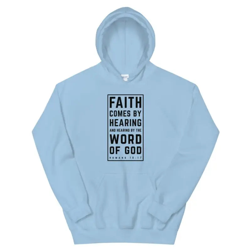 Faith Comes By Hearing - Hoodie -  Black / S, Black / M, Black / L, Black / XL, Black / 2XL, Black / 3XL, Black / 4XL, Black / 5XL, Navy / S, Navy / M -  Trini-T Ministries