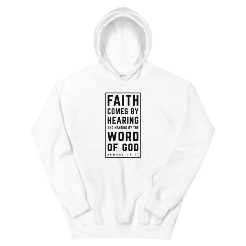 Faith Comes By Hearing - Hoodie -  Black / S, Black / M, Black / L, Black / XL, Black / 2XL, Black / 3XL, Black / 4XL, Black / 5XL, Navy / S, Navy / M -  Trini-T Ministries