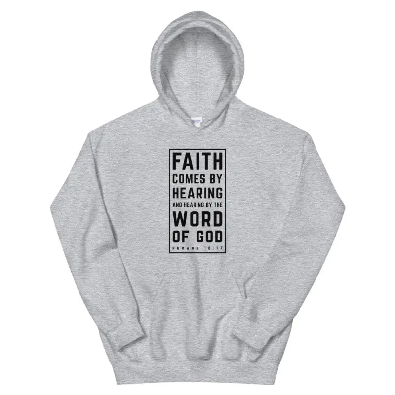 Faith Comes By Hearing - Hoodie -  Black / S, Black / M, Black / L, Black / XL, Black / 2XL, Black / 3XL, Black / 4XL, Black / 5XL, Navy / S, Navy / M -  Trini-T Ministries