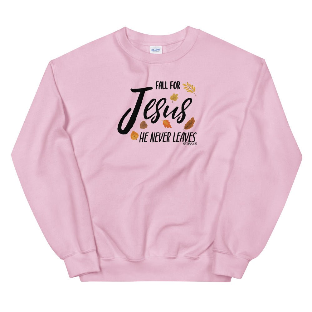 Fall For Jesus - Sweatshirt -  Black / S, Black / M, Black / L, Black / XL, Black / 2XL, Black / 3XL, Black / 4XL, Black / 5XL, Navy / S, Navy / M -  Trini-T Ministries