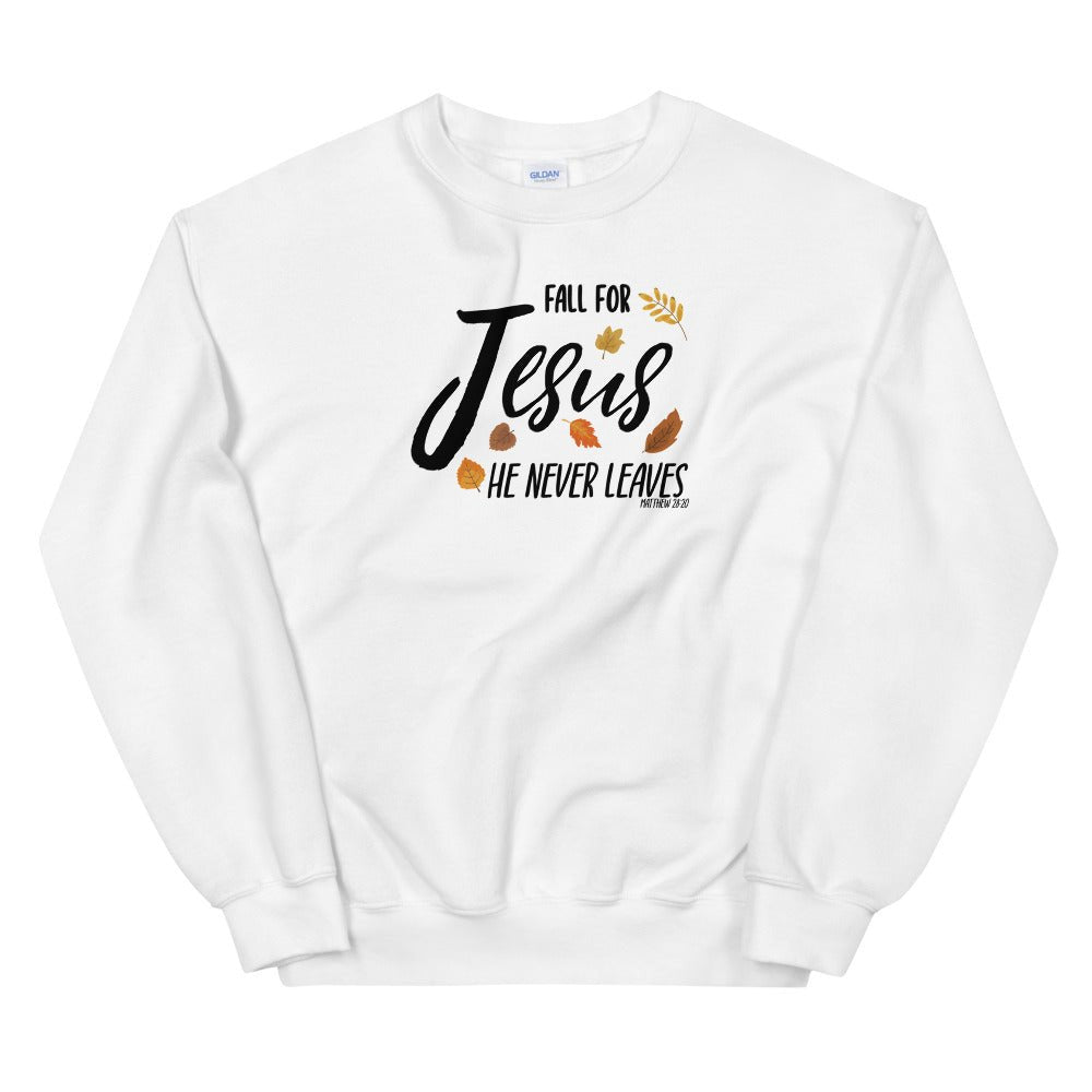 Fall For Jesus - Sweatshirt -  Black / S, Black / M, Black / L, Black / XL, Black / 2XL, Black / 3XL, Black / 4XL, Black / 5XL, Navy / S, Navy / M -  Trini-T Ministries